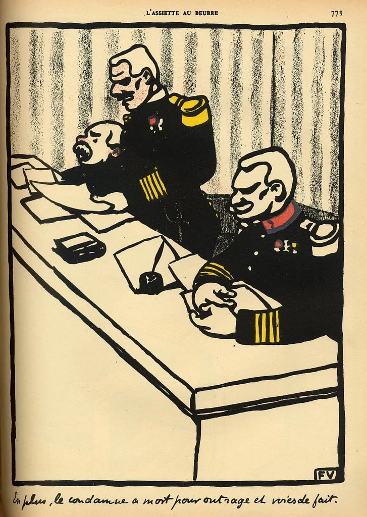 Un tribunale militare pronuncia una condanna a morte - 1902